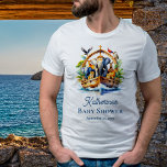 Noah's Ark Leuke Dieren Blauwe Jongen Baby shower Tri-Blend Shirt<br><div class="desc">Welkom op ons "Noah's Ark Cute Animals Blue Boy Baby shower" collectie, waar charme ontmoet grillen in elk detail. Geïnspireerd door het tijdloze verhaal van de Ark van Noach, vangt dit collectie de onschuld en het plezier van het verwelkomen van een nieuwe bundel vreugde in de wereld. Stel je schattige...</div>