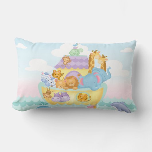 Noah's Ark Lumbar Pillow Kussen (Voorkant)