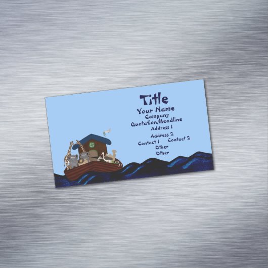 Noah's Ark Magnetisch Visitekaartje (Voorbeeld)