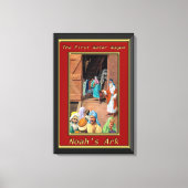 Noah's ark mensen die binnen de reep komen 6 canvas afdruk (Voorkant)