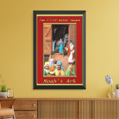 Noah's ark mensen die binnen de reep komen 6 canvas afdruk (Insitu (Woonkamer))