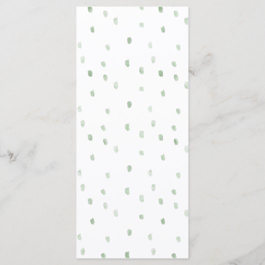 Noah's Ark Menu Kaarten (Achterkant)