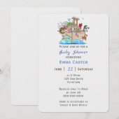 Noah's ark met Baby shower voor dieren Kaart (Voorkant / Achterkant)
