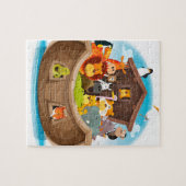 Noah's ark met Oerwouden dieren Legpuzzel (Horizontaal)