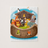 Noah's ark met Oerwouden dieren Legpuzzel (Verticaal)
