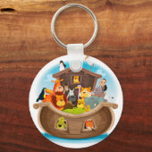 Noah's ark met Oerwouden dieren Sleutelhanger (Voorkant)