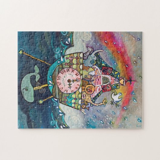 Noah's Ark met Rainbow Puzzle Legpuzzel (Horizontaal)