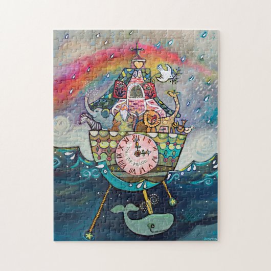 Noah's Ark met Rainbow Puzzle Legpuzzel (Verticaal)