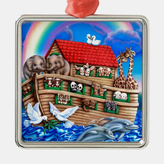 Noah's Ark Metalen Ornament (Voorkant)