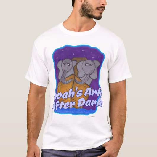 Noahs Ark na Dark Funny Cartoon T-shirt (Voorkant)