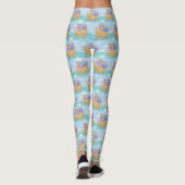 Noah's Ark Novelty Blue Religious Pattern Leggings (Achterkant)