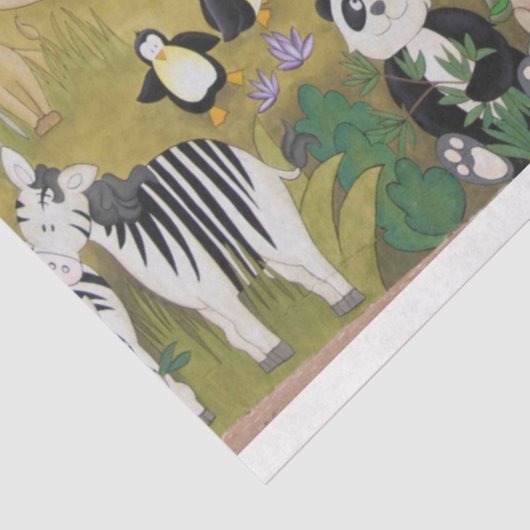 Noah's Ark Nursery Decoupage Tissuepapier (Detail)