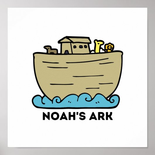 Noah's Ark Nursery Poster (Voorkant)