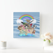 Noahs Ark Nursery Wall klok (Huis)