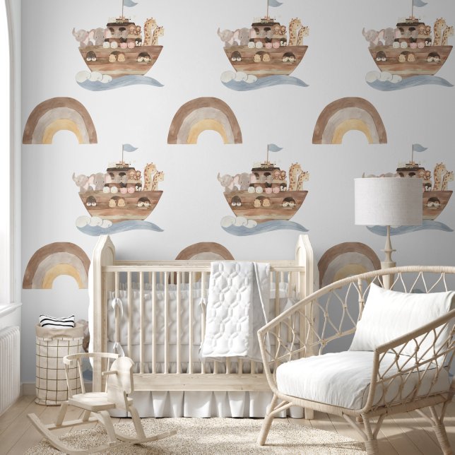Noah's Ark Nursery Wallpaper Muurschildering Behang (Kinderen)