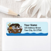 Noah's Ark Ocean Adresetiketten Etiket (Insitu)