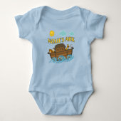 Noah's Ark One Piece Sleeper Button Romper (Voorkant)