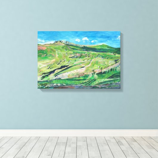 Noah's Ark Painting Canvas Print (Insitu (Houten vloer))