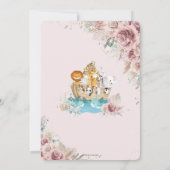 Noah's Ark Pampas Grass Blush Floral Baby shower Kaart (Achterkant)