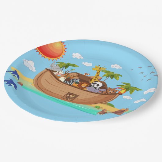 Noah's Ark Papieren Bordje (Gekanteld)