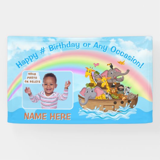 Noah's Ark Party Decorations, Noah's Ark Banner (Horizontaal)