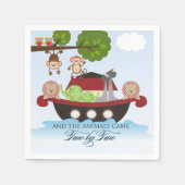 Noah's Ark Party Napkins Servetten (Voorkant)