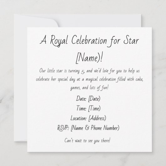 Noah's Ark Personalize Custom Kaart (Achterkant)