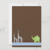 Noah's Ark Photo Birth Announcement Aankondiging (Achterkant)