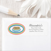 Noah's Ark Rainbow Baby shower Invitation Etiket (Insitu)