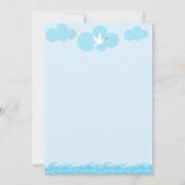 Noah's Ark Rainbow Baby shower Invitation Kaart (Achterkant)