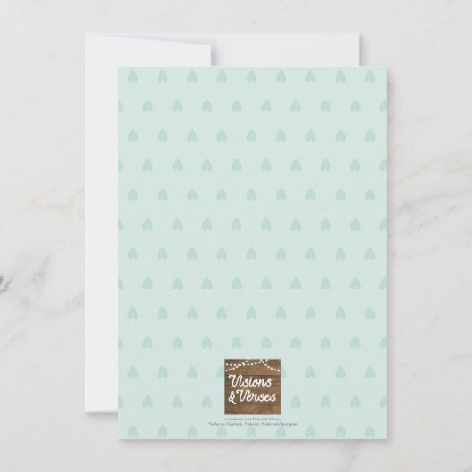 Noah's Ark Rainbow Baby shower Kaart (Achterkant)