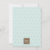 Noah's Ark Rainbow Baptism Dedication Doopsel Kaart (Achterkant)