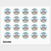 Noah's Ark Rainbow Gepersonaliseerde Stickers (Vel)