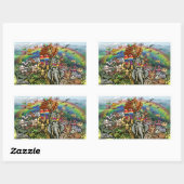 Noah's Ark Rechthoekige Sticker (Vel)