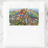 Noah's Ark Rechthoekige Sticker (Tas)