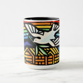 Noah's ark, regenboog, duif mok (Midden)