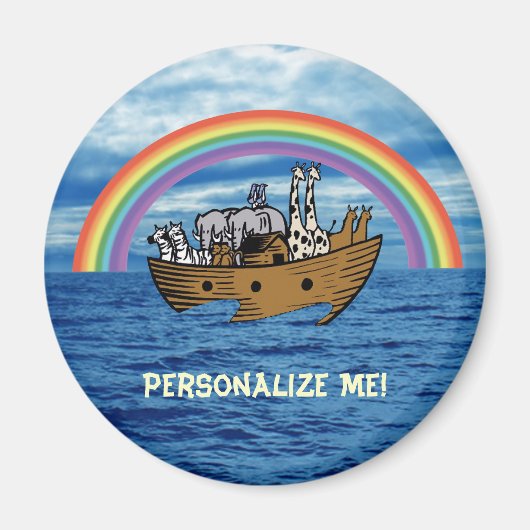 Noah's Ark & Regenboog Magneet (Voorkant)