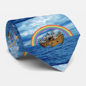 Noah's Ark & Regenboog Stropdas (Opgerold)