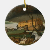 Noah's Ark  religieuze schilderkunst Keramisch Ornament (Voorkant)