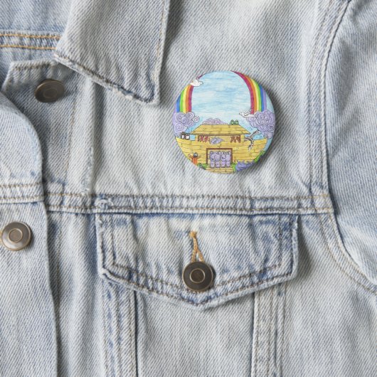 Noah's Ark Ronde Button 5,7 Cm (In situ)