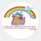 Noah's Ark Ronde Sticker (Voorkant)