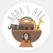 Noah's Ark Ronde Sticker (Voorkant)