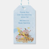 Noahs ark schattig bedankt voor je gunst cadeaulabel (Voorkant)