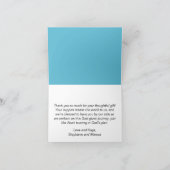 Noah's Ark Schattige Christelijk Baby shower Bedankkaart (Binnen)