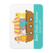 Noah's Ark, Schattige Dieren, Baby shower Party Fa Magneet (Verticaal)