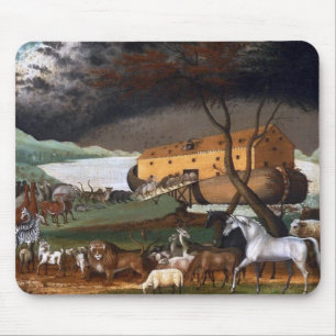 Noah's Ark - Schilderen door Edward Hicks - 1846 Muismat