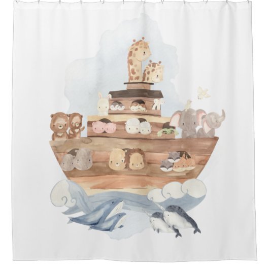 Noah's ark Shower Curtain Douchegordijn (Voorkant)