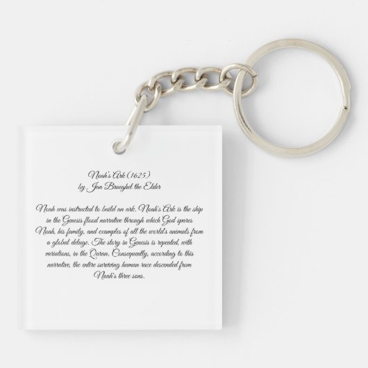 Noah's Ark Sleutelhanger (Achterkant)