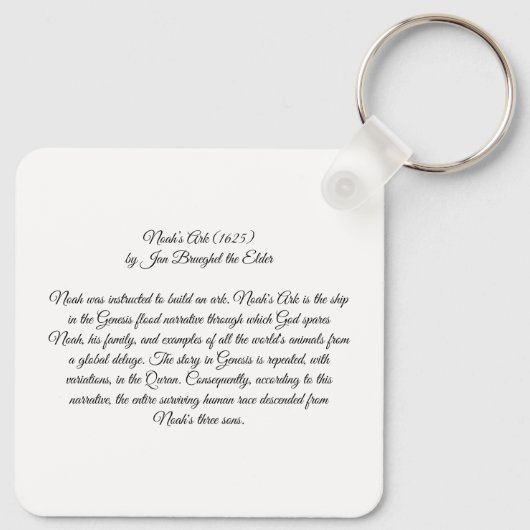 Noah's Ark Sleutelhanger (Achterkant)