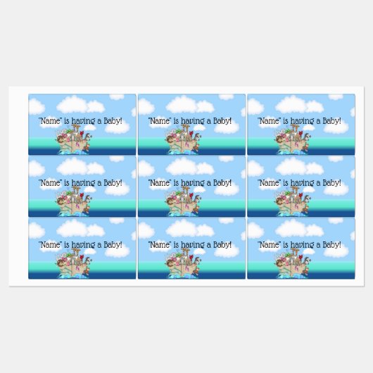 Noah's Ark Smartie Snoep Wrapper Favor Label (Vel)